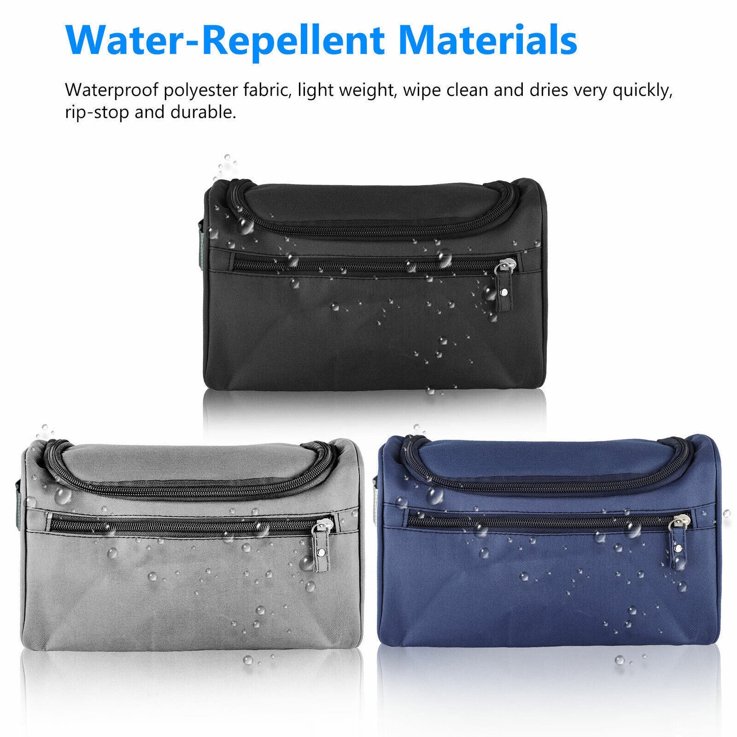 Travel Essential Waterproof Toiletry Bag – Shaving & Makeup Organizer for Travel, Gym, or Daily Use | Durable Wash Bag Case Must-Have