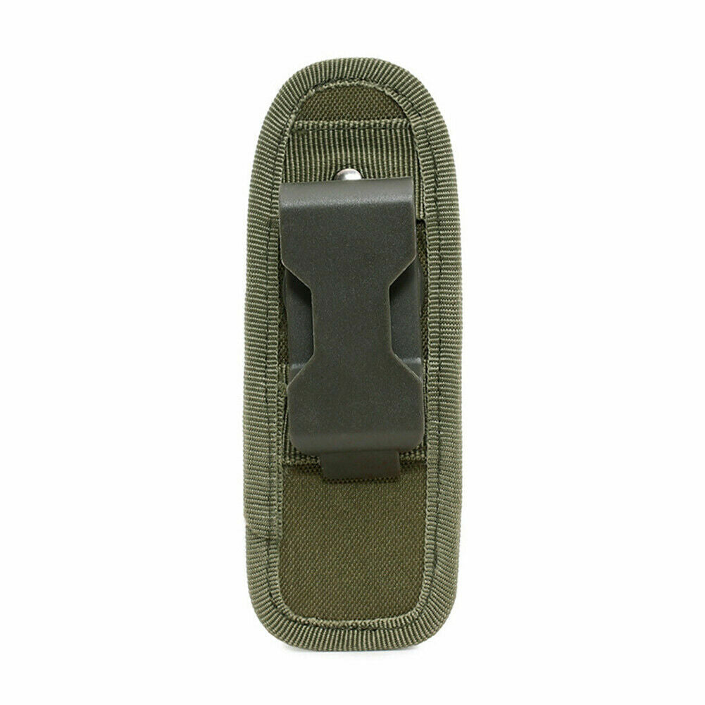 Tactical Nylon Molle Flashlight Holder Belt Holster Flashlight Torch Case Pouch