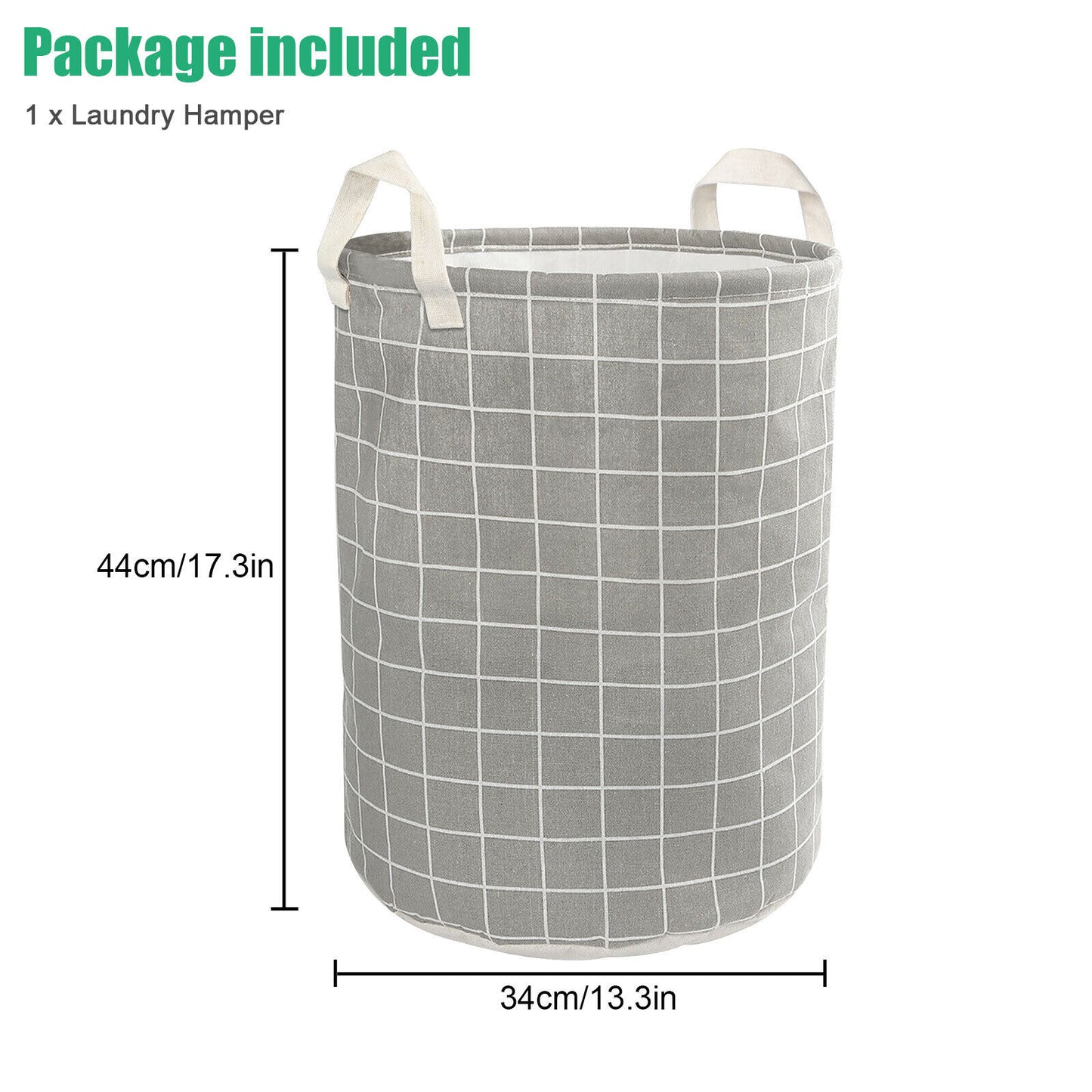 Large Foldable Storage Laundry Hamper, Dirty Clothes Basket, Wash Bag Organizer