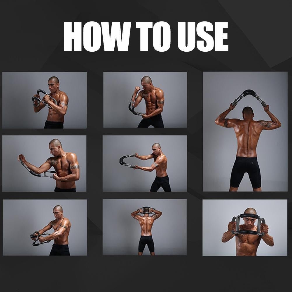 Upper Body Workout Tool Power Twister Bar 40-110LB Adjustable Arm Chest Trainer