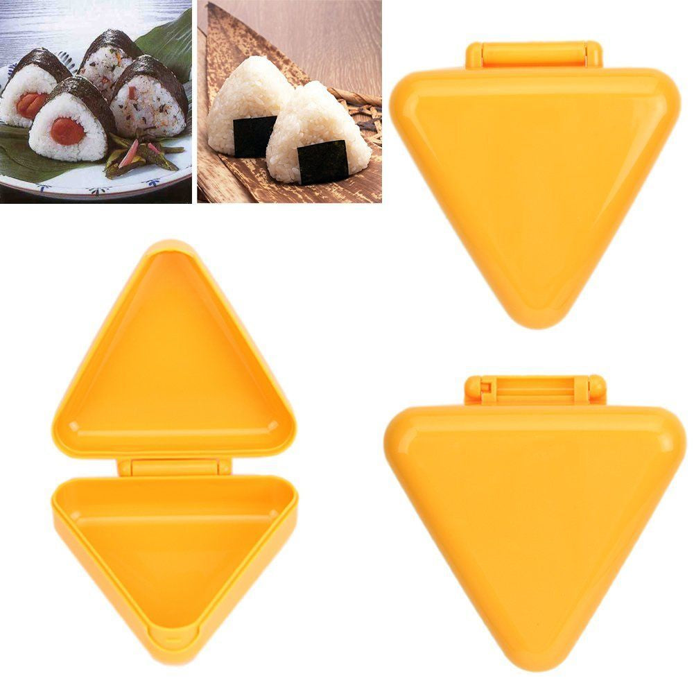 3 Pks Triangle Sushi Mold Onigiri Rice Ball Bento Kitchen Tool