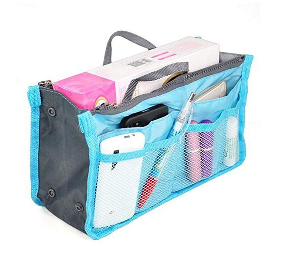 Women's Travel Purse Organizer Insert – Multi-Pocket Tote Handbag Liner for Easy Bag Swap, Lightweight Storage for Essentials, Makeup & Accessories