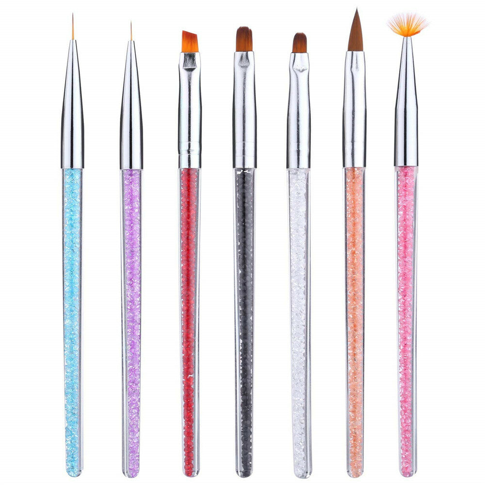 27 Pcs Nail Art Gel Design Pen Painting Polish Brush Dotting Drawing Tools Set