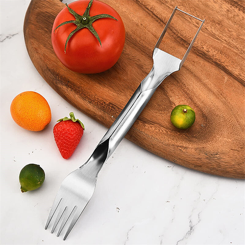 3/1 Watermelon Slicer Cutter,2-In-1 Fork Stainless Steel Fruit Cutting Artifact