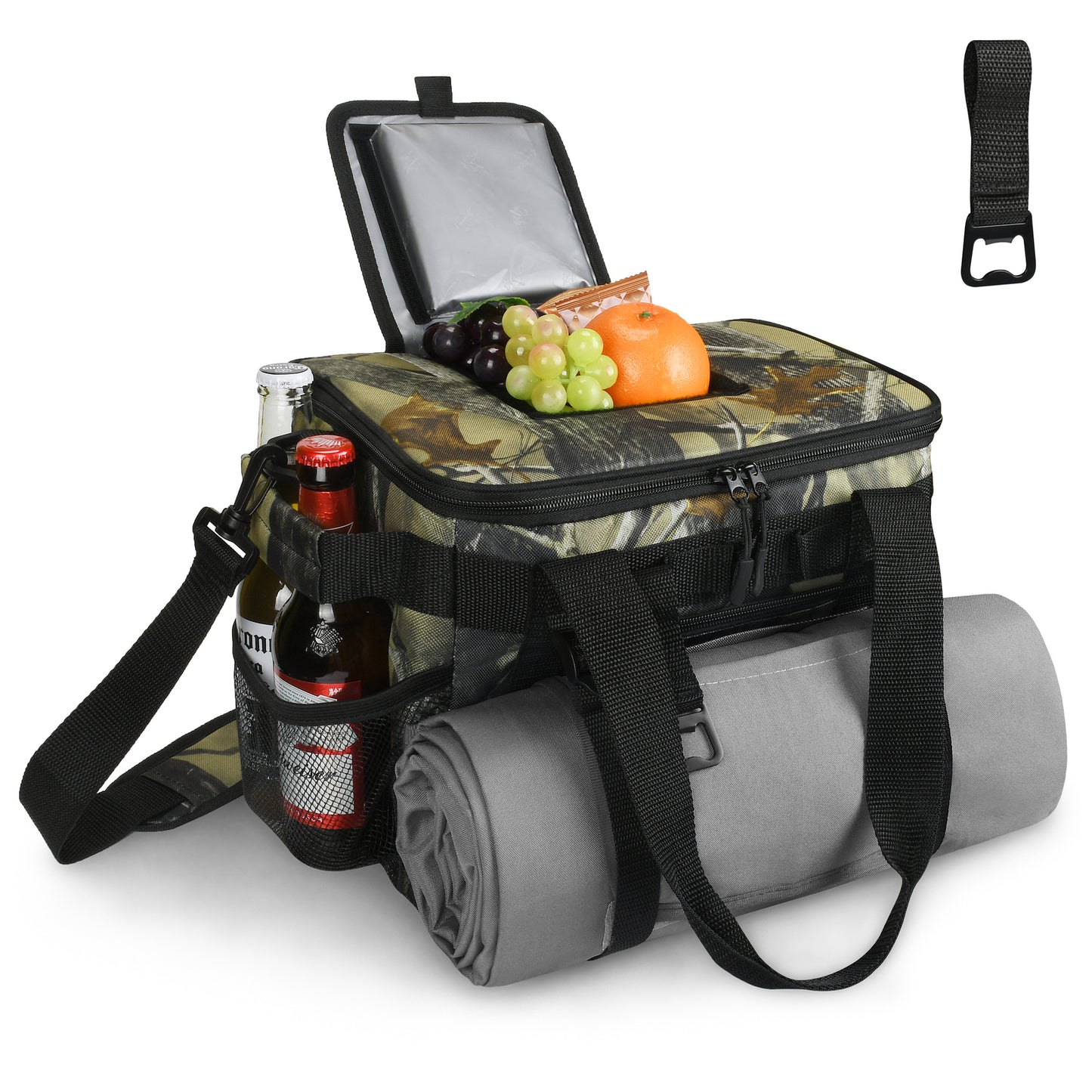 Tirrinia Large Insulated Cooler Bag - Outdoor Leakproof Cooler Tote for Men