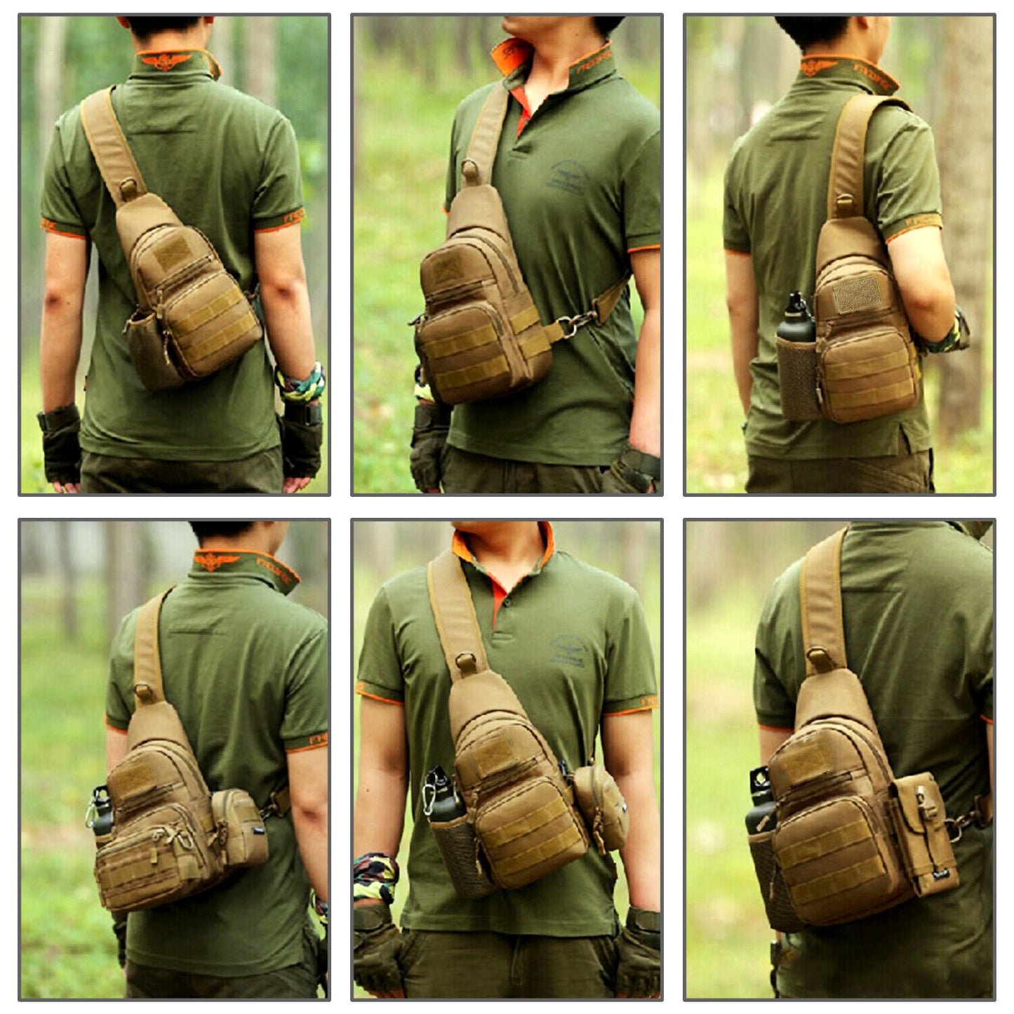 Tactical Sling Bag for Men – Military Chest Pack & Shoulder Backpack for Hiking, Travel, Outdoor Sports | Everyday Carry (EDC) Must-Have