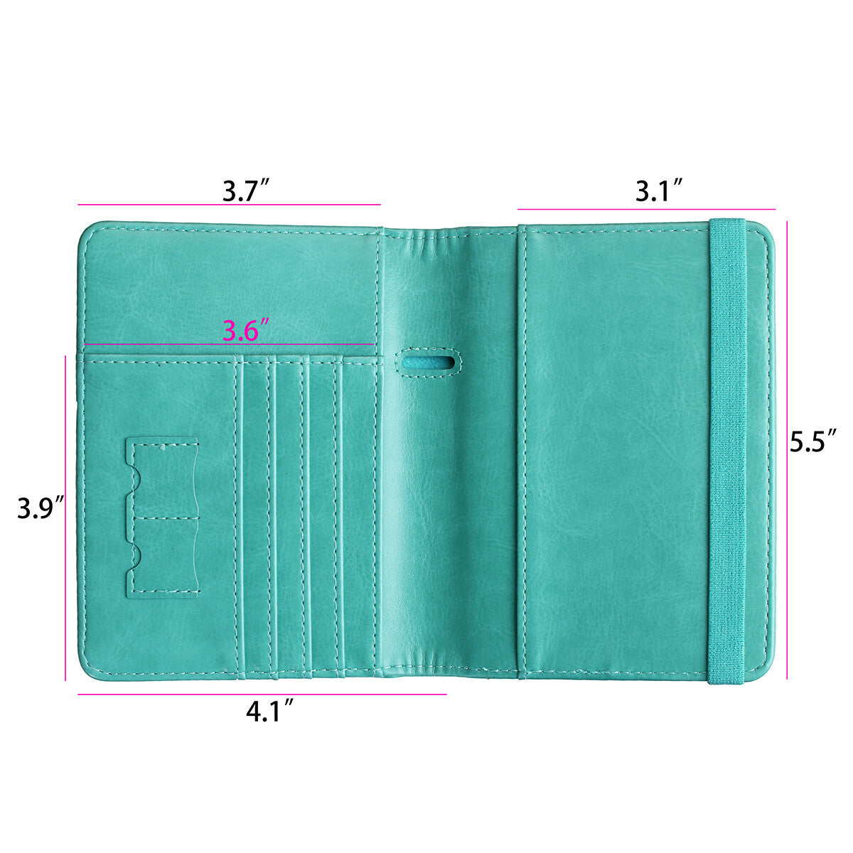 Slim Leather Travel Passport Wallet Holder RFID Blocking ID Card Case Cover US