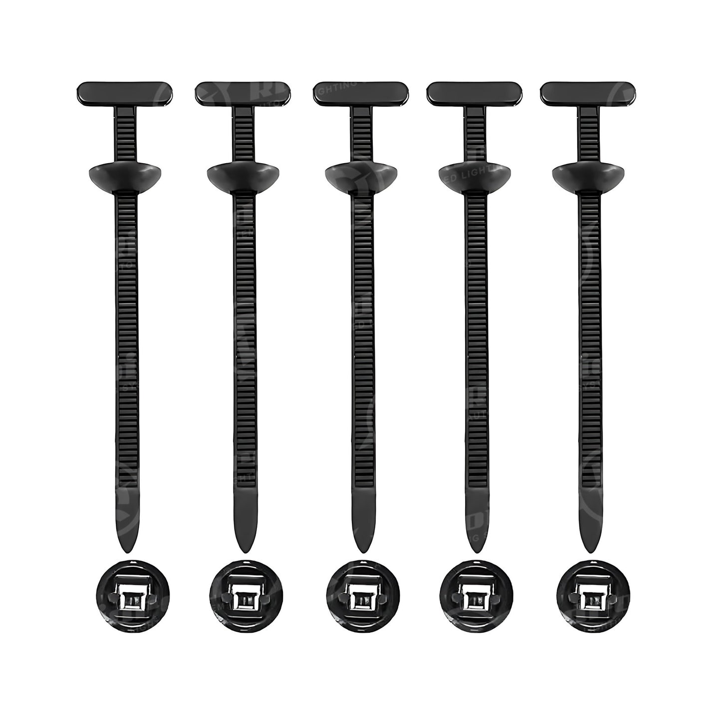 50PCS Nylon Universal Cable Tie Buckle Self-Locking Nylon Zip Ties Holder NEW