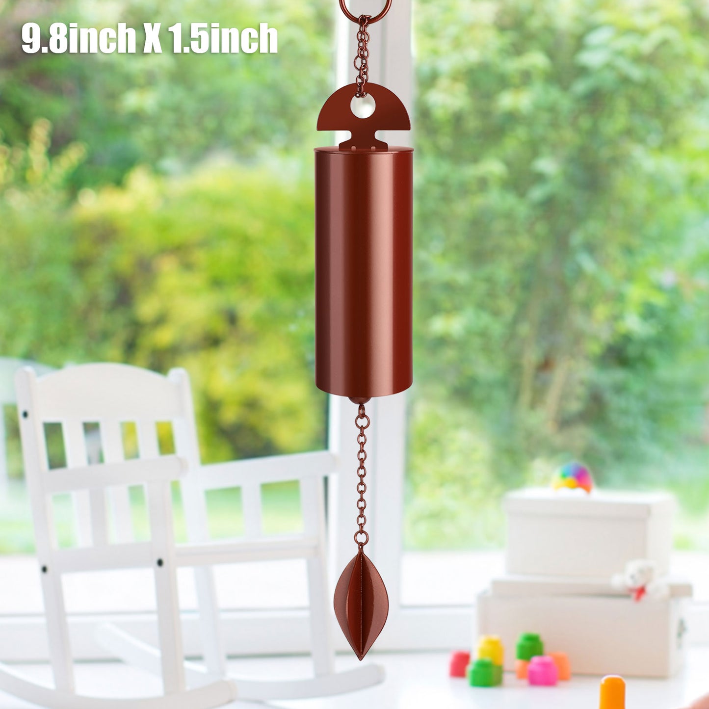 Outdoor Serenity – Heroic Metal Wind Chimes with Deep Resonance Bell | Calming Sound for Gardens, Patios & Homes | TikTok Relaxation Decor