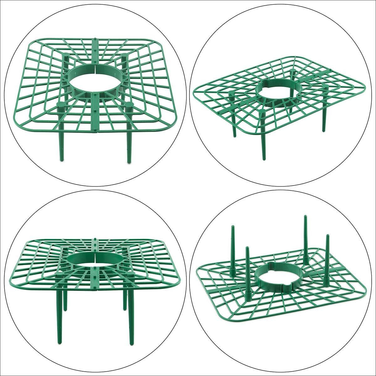 5 Pack Strawberry Supports Garden Fruit Plant Cage Holder Plastic Tray Cradles