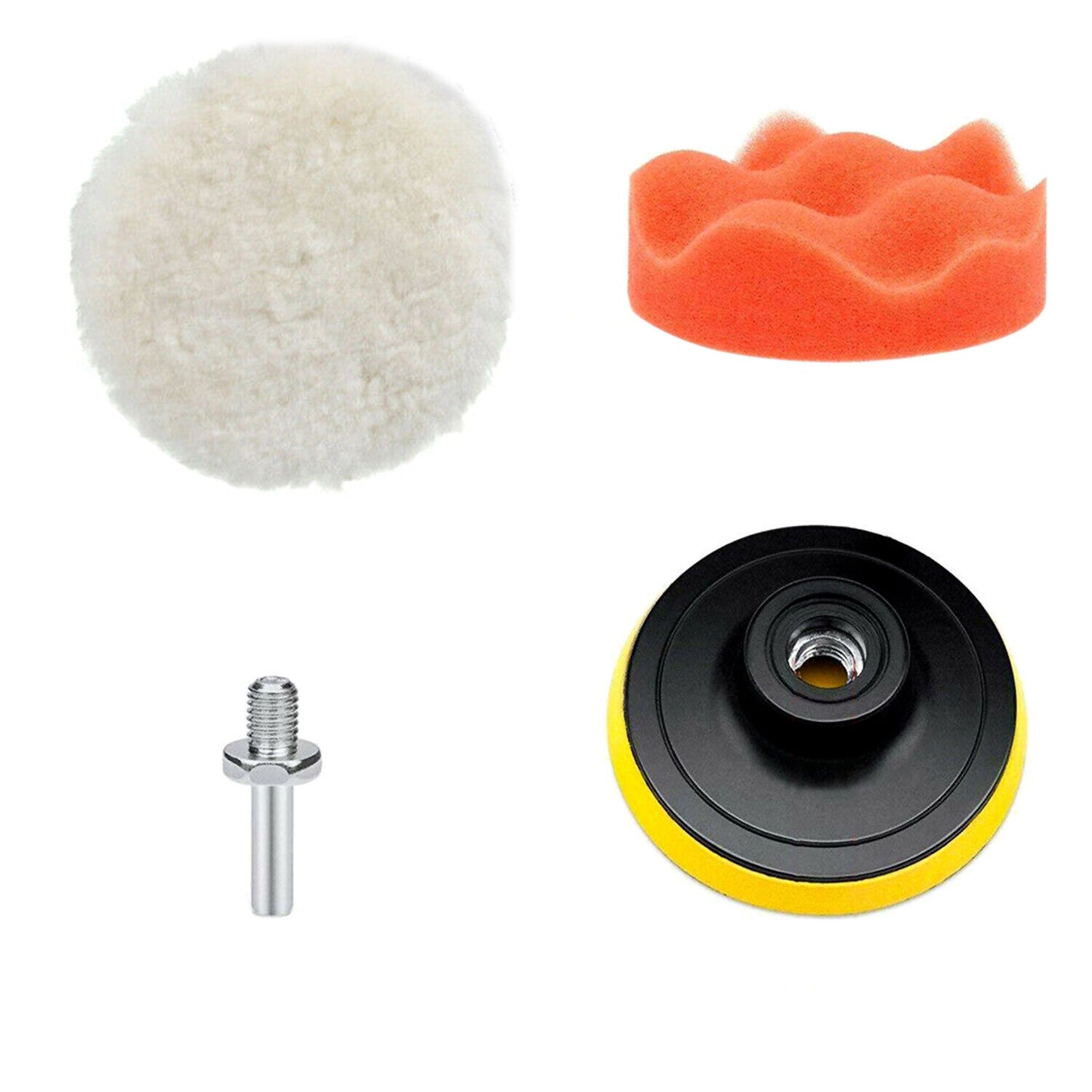 7 PCS 7 Inch Polishing Waxing Pad Sponge Buff Buffing Kit Set for Car Polisher