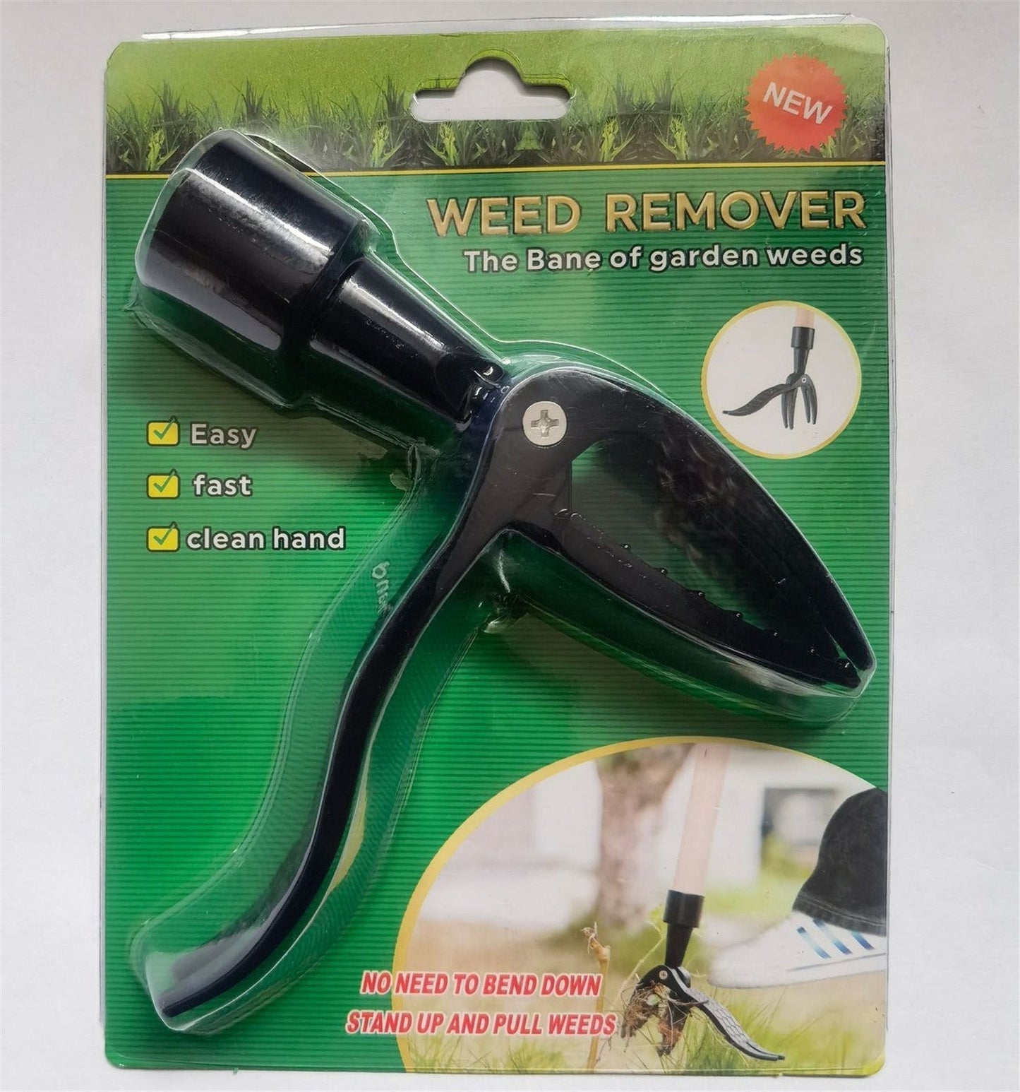 Weeder Puller Stand up Weed Tool Handle Claw Garden Outdoor Root Remover Killer