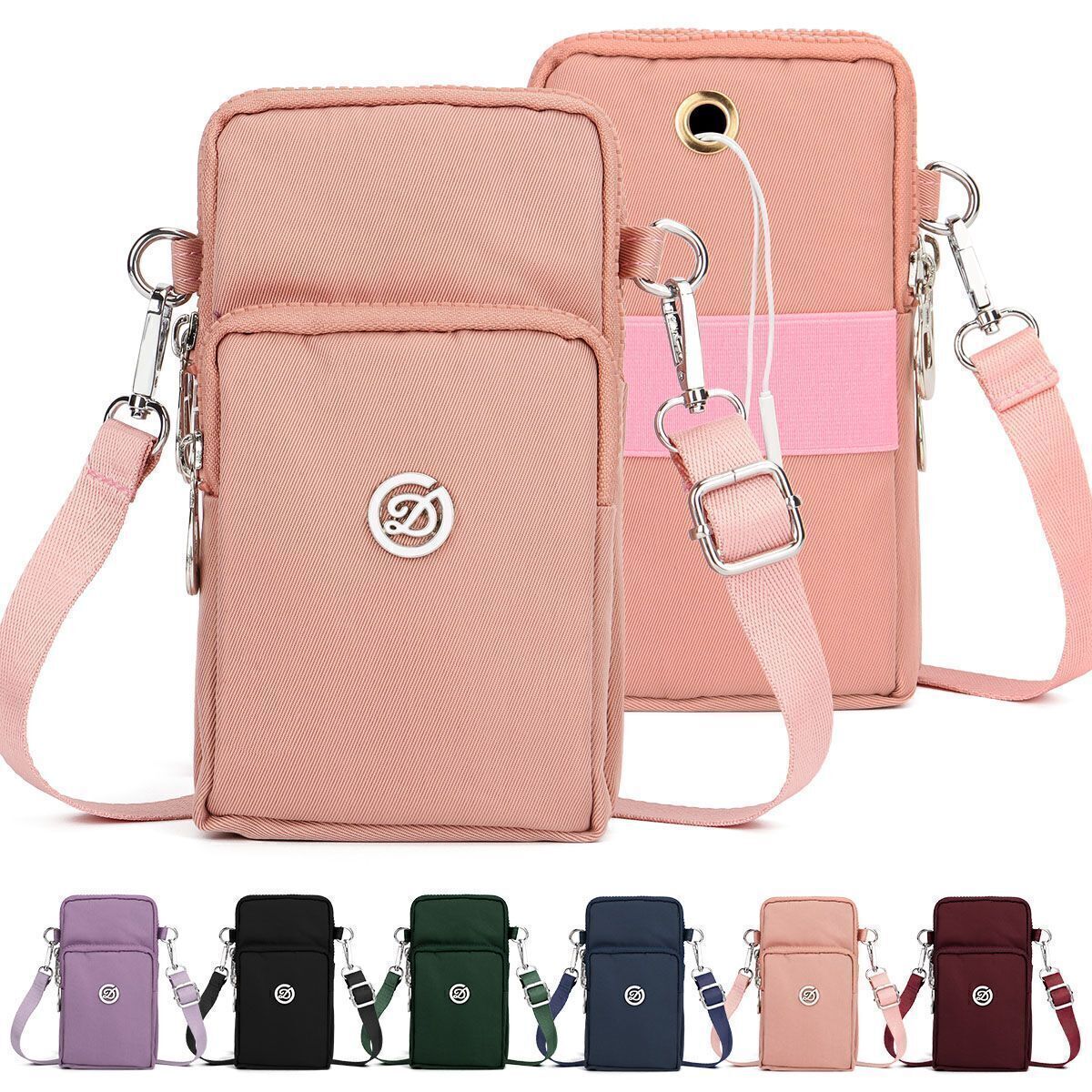 Trending Women’s Crossbody Phone Bag - Waterproof, Small & Stylish Shoulder Purse for Gym, Work, Travel, Jogging, & Daily Use (Fits Phones <7.2")