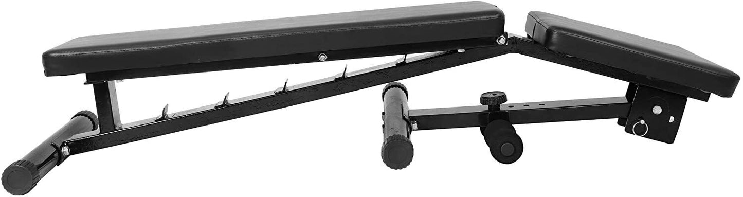 700 lb Adjustable Weight Bench for Home Gym - 6 Positions for Incline, Decline, & Flat Workouts, Foldable Utility Bench for Fitness Strength Training