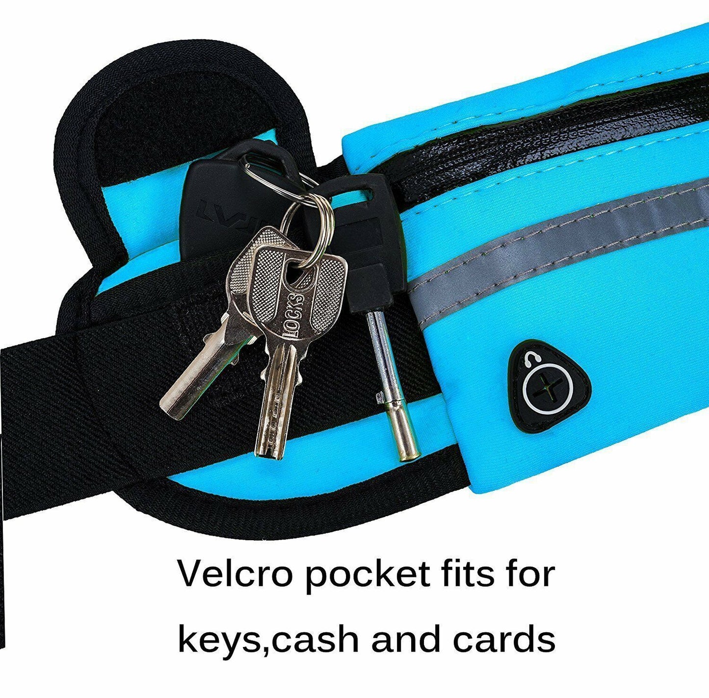Waterproof Running Waist Pack - Adjustable Sport Fanny Pack, Secure Zip Pouch for Phone, Money, Keys, Anti-Theft & Lightweight