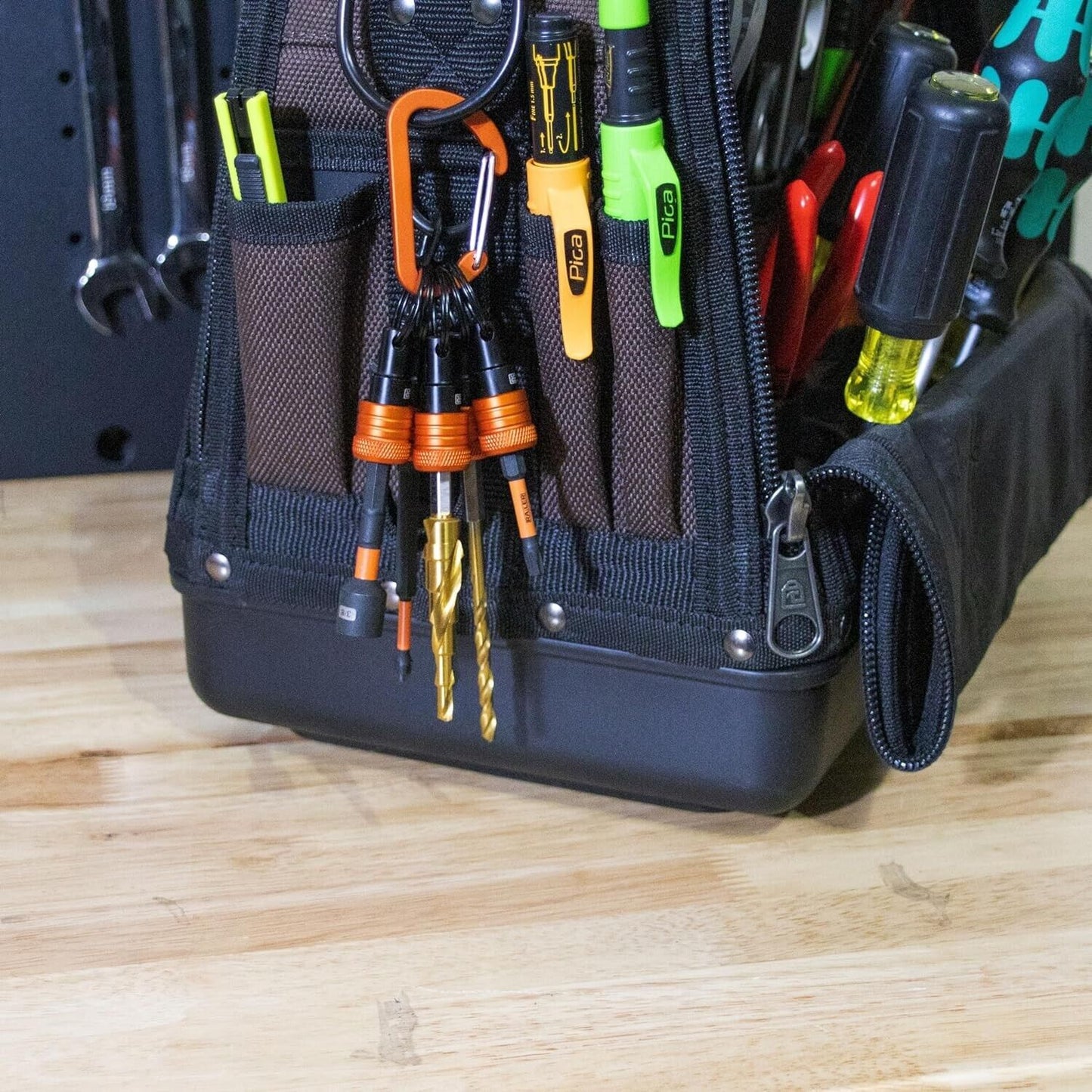 Tradie Bit Holders 5-Pack Keychain – Heavy Duty, Quick Access & Compact Design for Easy Carry | Never Lose Bits Again | One-Hand Operation Tool