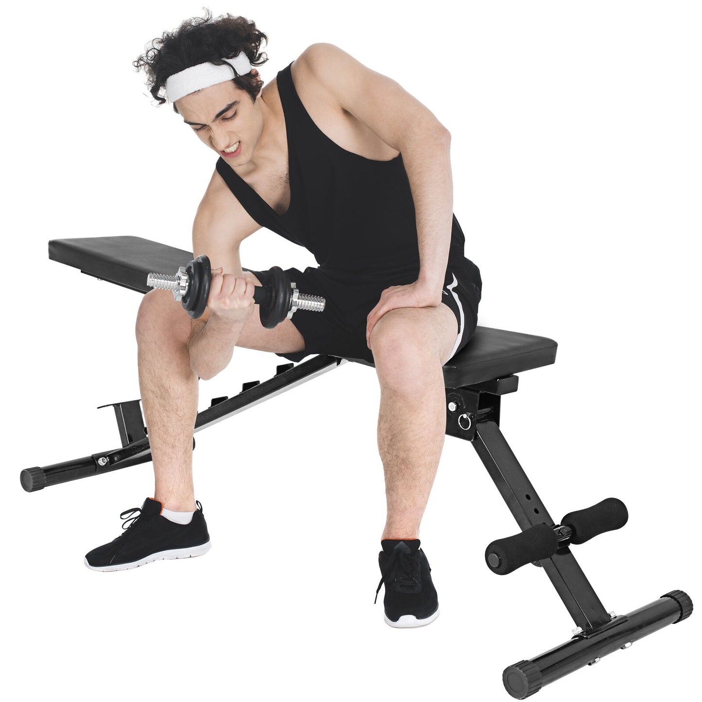 700 lb Adjustable Weight Bench for Home Gym - 6 Positions for Incline, Decline, & Flat Workouts, Foldable Utility Bench for Fitness Strength Training