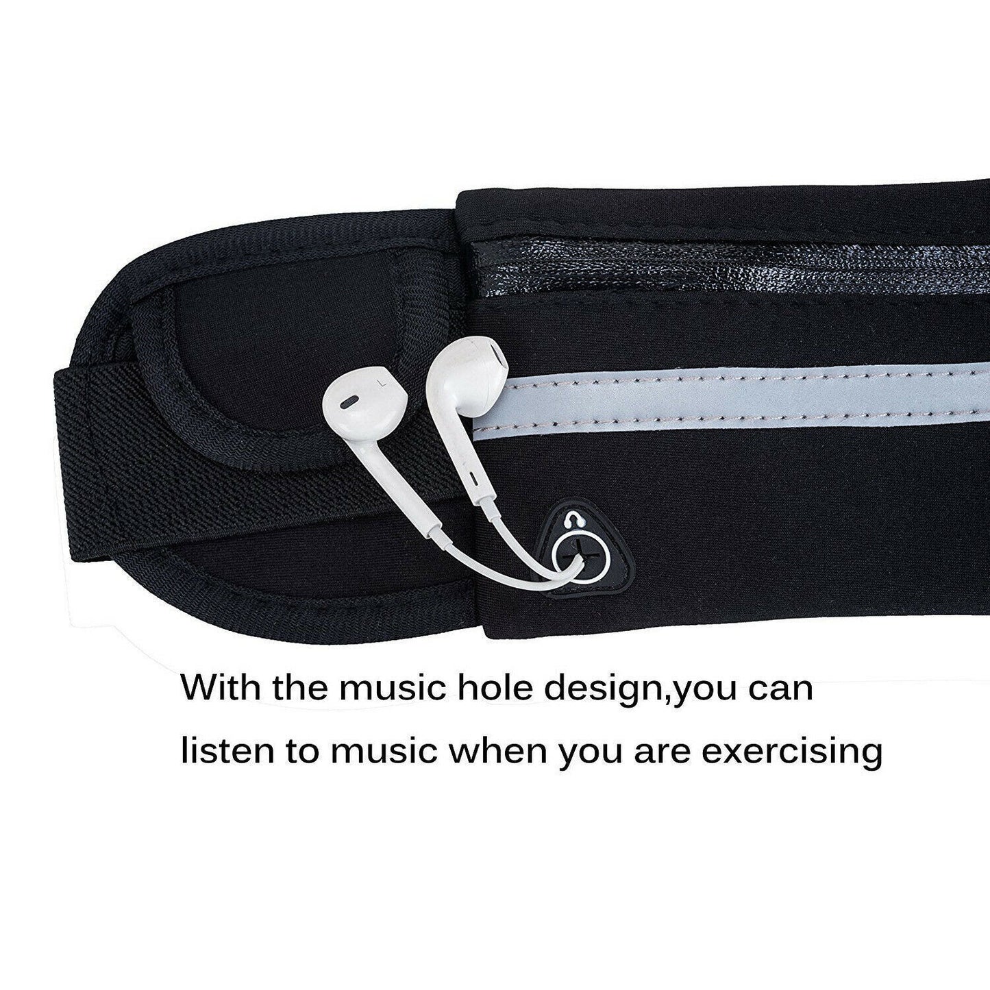 Waterproof Running Waist Pack - Adjustable Sport Fanny Pack, Secure Zip Pouch for Phone, Money, Keys, Anti-Theft & Lightweight