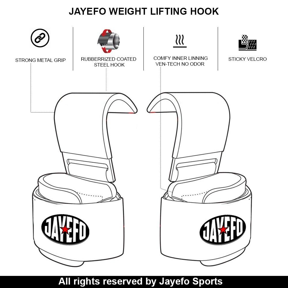 Weight Lifting Hooks for Heavy Duty Workouts