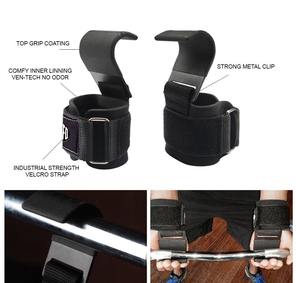 Weight Lifting Hooks for Heavy Duty Workouts