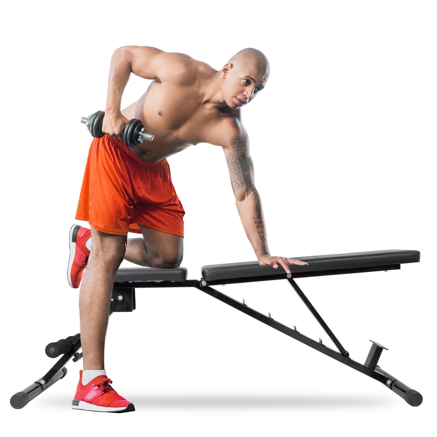 700 lb Adjustable Weight Bench for Home Gym - 6 Positions for Incline, Decline, & Flat Workouts, Foldable Utility Bench for Fitness Strength Training
