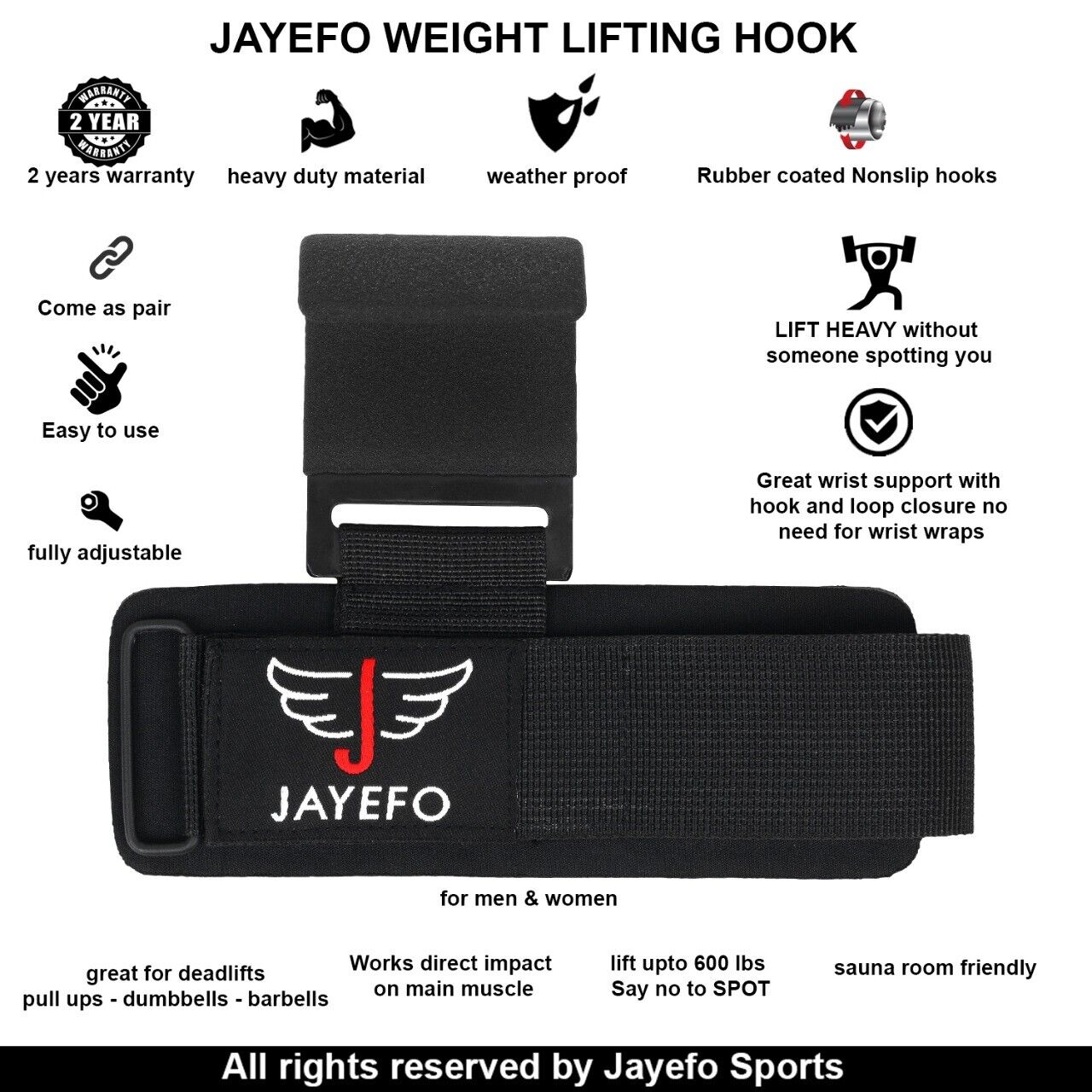 Weight Lifting Hooks for Heavy Duty Workouts