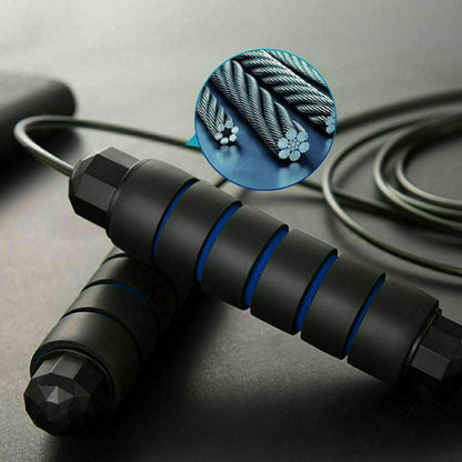 Jump Rope Gym Aerobic Exercise Boxing Skipping Adjustable Bearing Speed Fitness