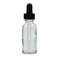 1Oz Clear Glass Bottle with Black Dropper - Choose Your Quantity 2 to 48 Bottles