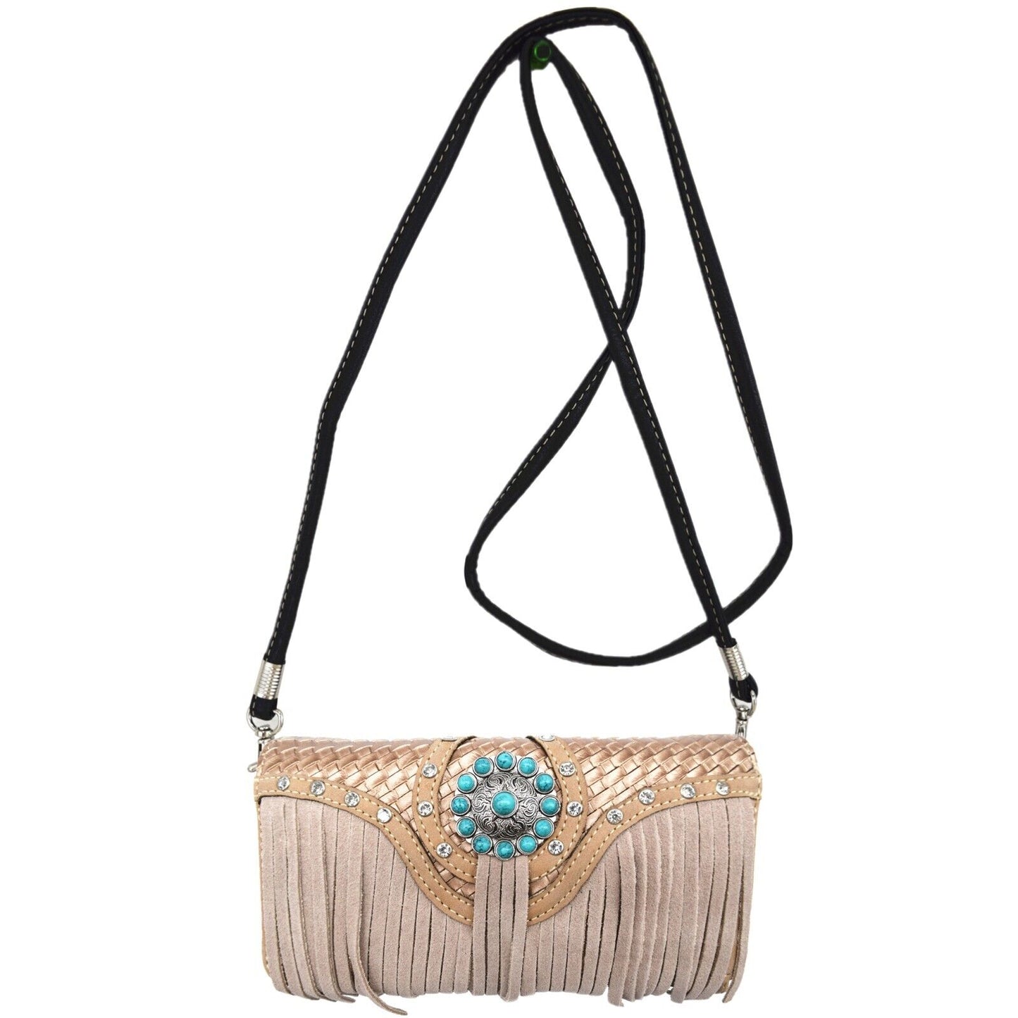 Western Style Purse & Wallet Set –Vegan Leather Shoulder Bag with Concealed Carry Pocket, Phone Pocket & Adjustable Strap –Trendy & Functional Handbag