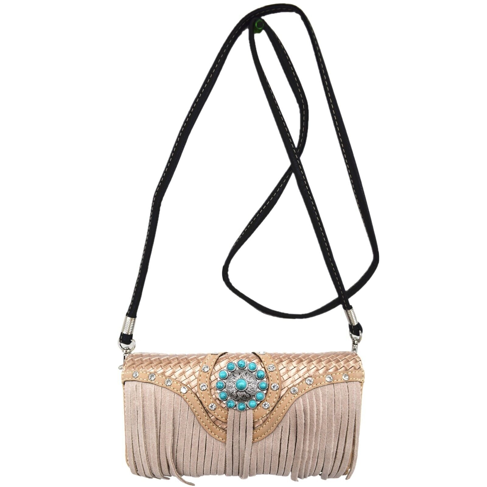 Western Style Purse & Wallet Set –Vegan Leather Shoulder Bag with Concealed Carry Pocket, Phone Pocket & Adjustable Strap –Trendy & Functional Handbag