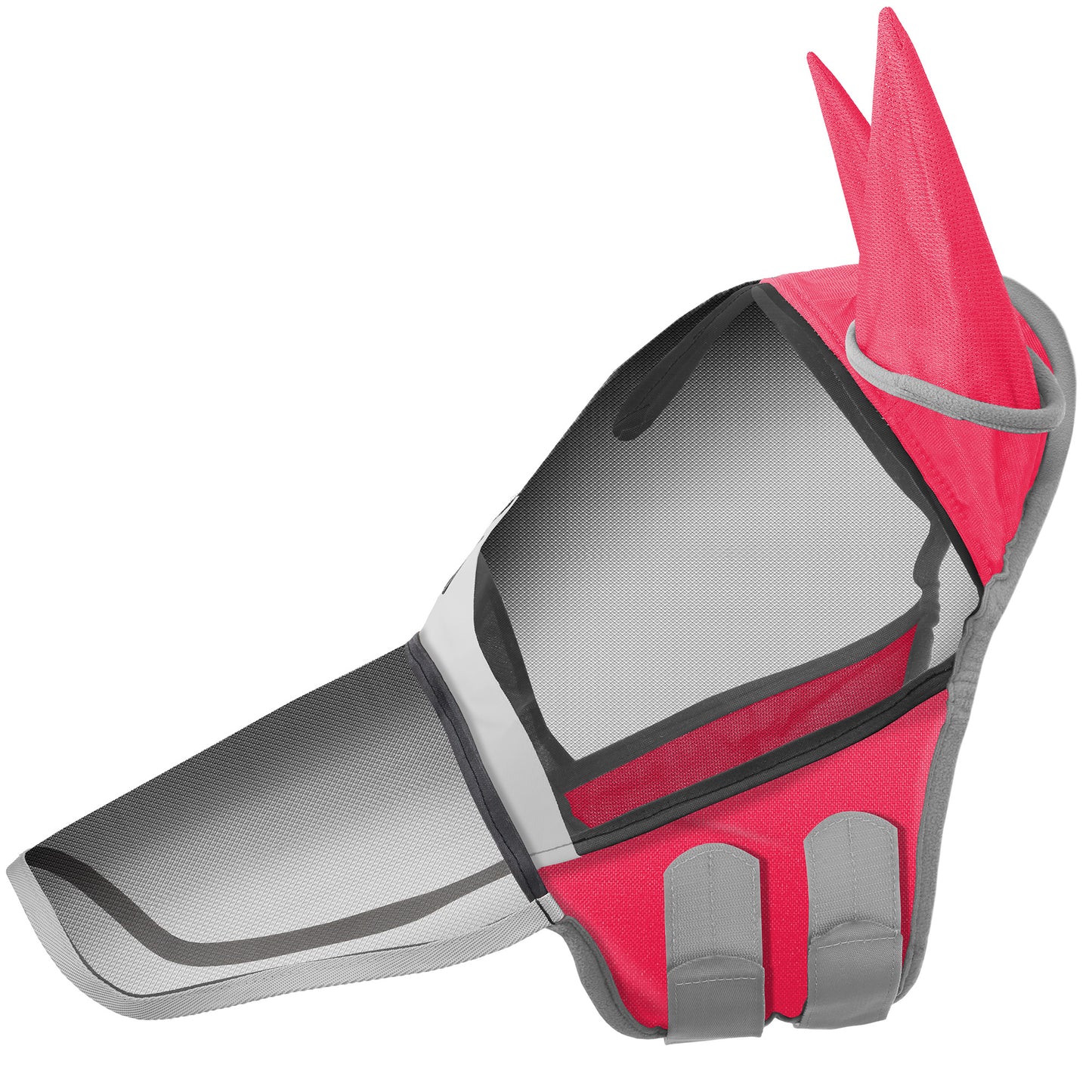 Horse Equine Fly Mask with Long Nose, Ear Protection, Fine Mesh