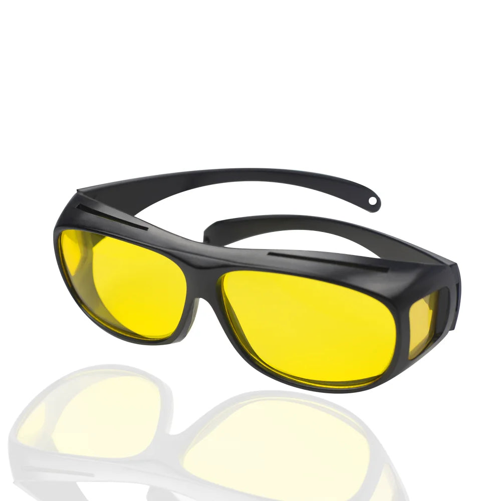 Night Driving Glasses HD anti Glare Vision Polarized Yellow Lens Tinted Unisexs