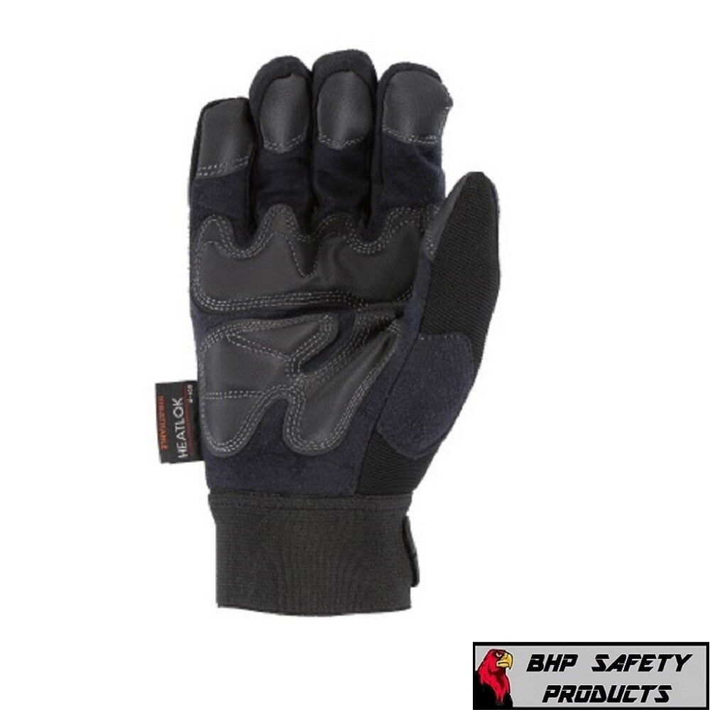 Majestic 2145 Winter Hawk Armorskin Insulated Mechanics Work Gloves, Waterproof