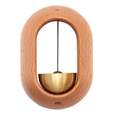 Magnetic Wind Chime Door Bell Entrance Bell Wooden-Copper for Home Coffee Shop