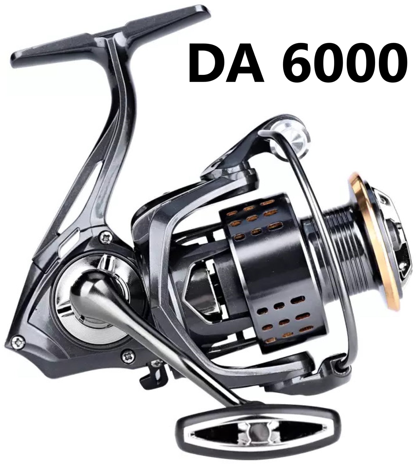 Precision Spinning Fishing Reel 5.2:1 Metal Spool Freshwater Saltwater Right/Left Hand | DEUKIO DA2000–DA7000 | Heavy Duty, High Drag, Smooth Casting