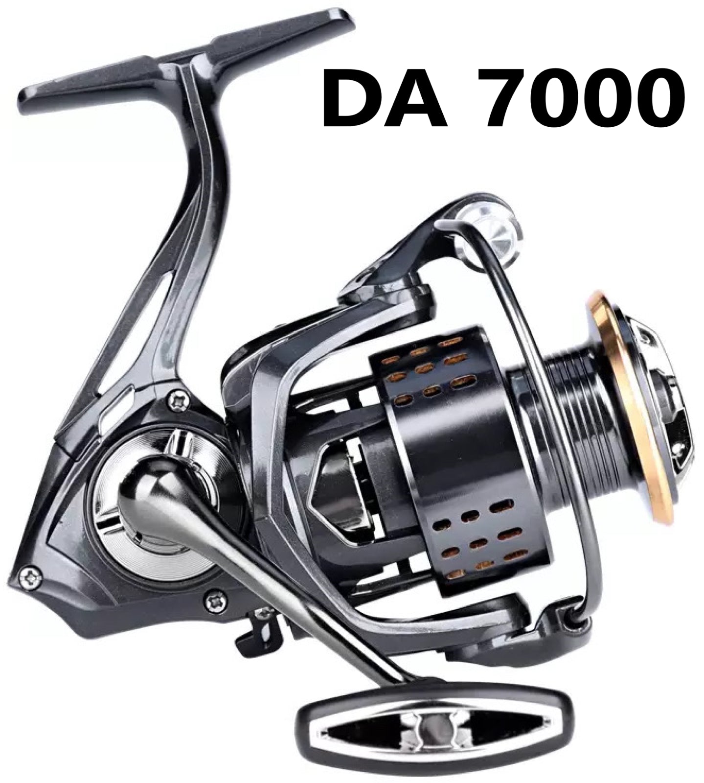 Precision Spinning Fishing Reel 5.2:1 Metal Spool Freshwater Saltwater Right/Left Hand | DEUKIO DA2000–DA7000 | Heavy Duty, High Drag, Smooth Casting