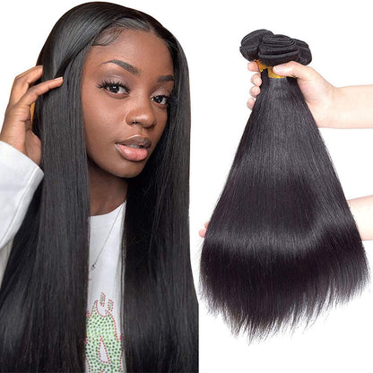 ashine hair bundle, 10A Brazilian Human Hair Bundles - 100% Real Remy Hair Extensions, Straight Weft, Virgin Hair, 3/4 Bundles, 10''-30'' Inches