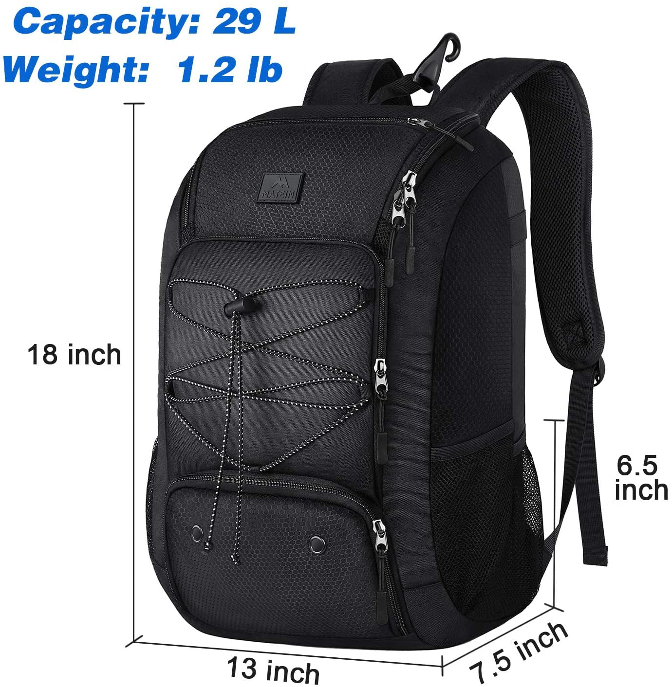 Baseball Backpack Softball Bat Bag with Shoes Compartment Lightweight for Youth