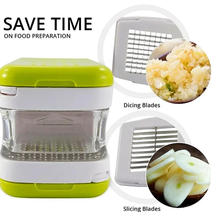 Garlic Press Chopper Slicer Hand Presser Grinder Crusher Home Kitchen Tools