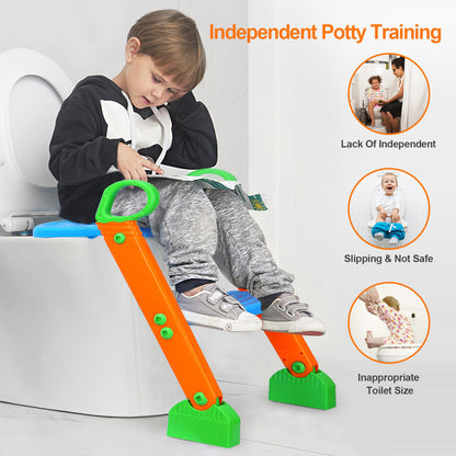 Kids Potty Training Seat with Step Stool Ladder Child Toddler Toilet Kids Gift