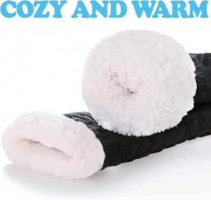 warm floor sock Winter anti Slip Warm Fleece-Lined Slipper Socks Thickening Sleep Floor Socks US