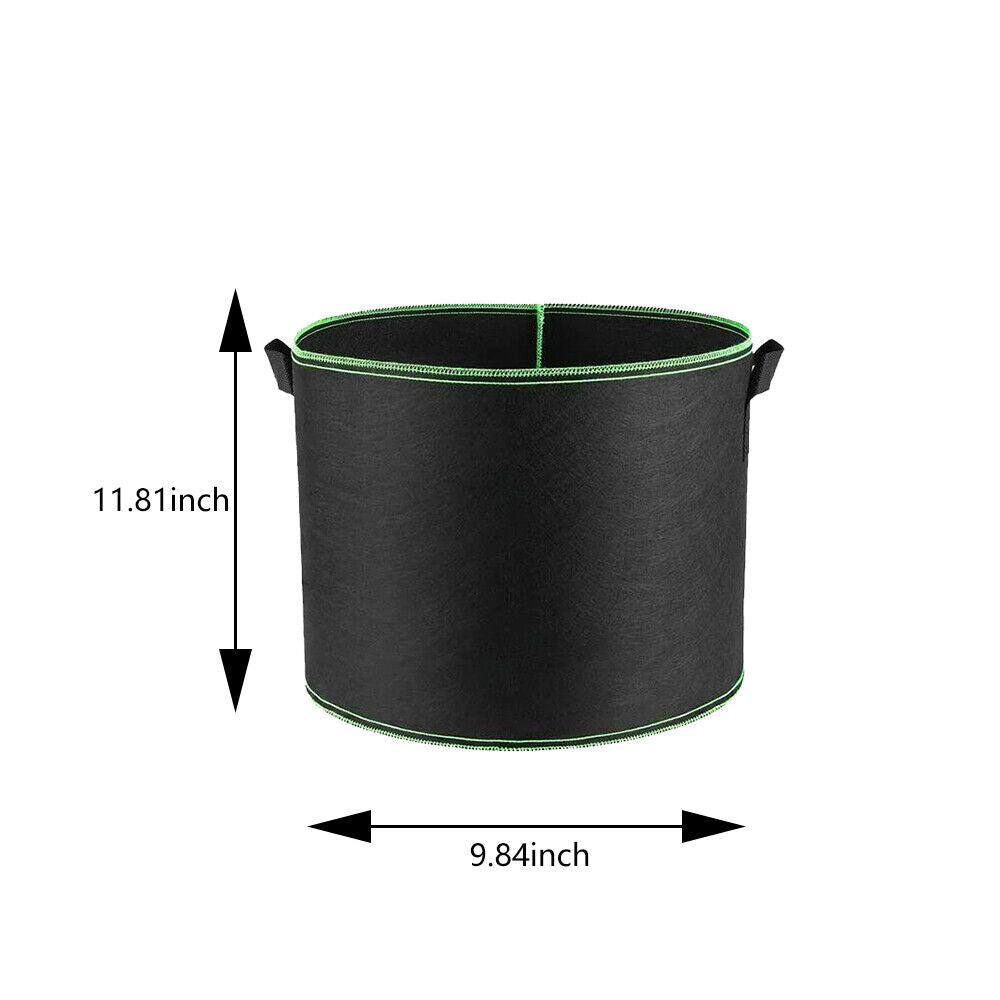 Plant Grow Bags | 5/10pcs 1-30 Gallon Thickened Nonwoven Fabric Pots | Durable & Breathable Containers for Gardening, Vegetables & Flowers