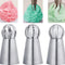 3 Pcs Russian Ball Sphere Icing Nozzles Set – Stainless Steel Pastry Piping Tips