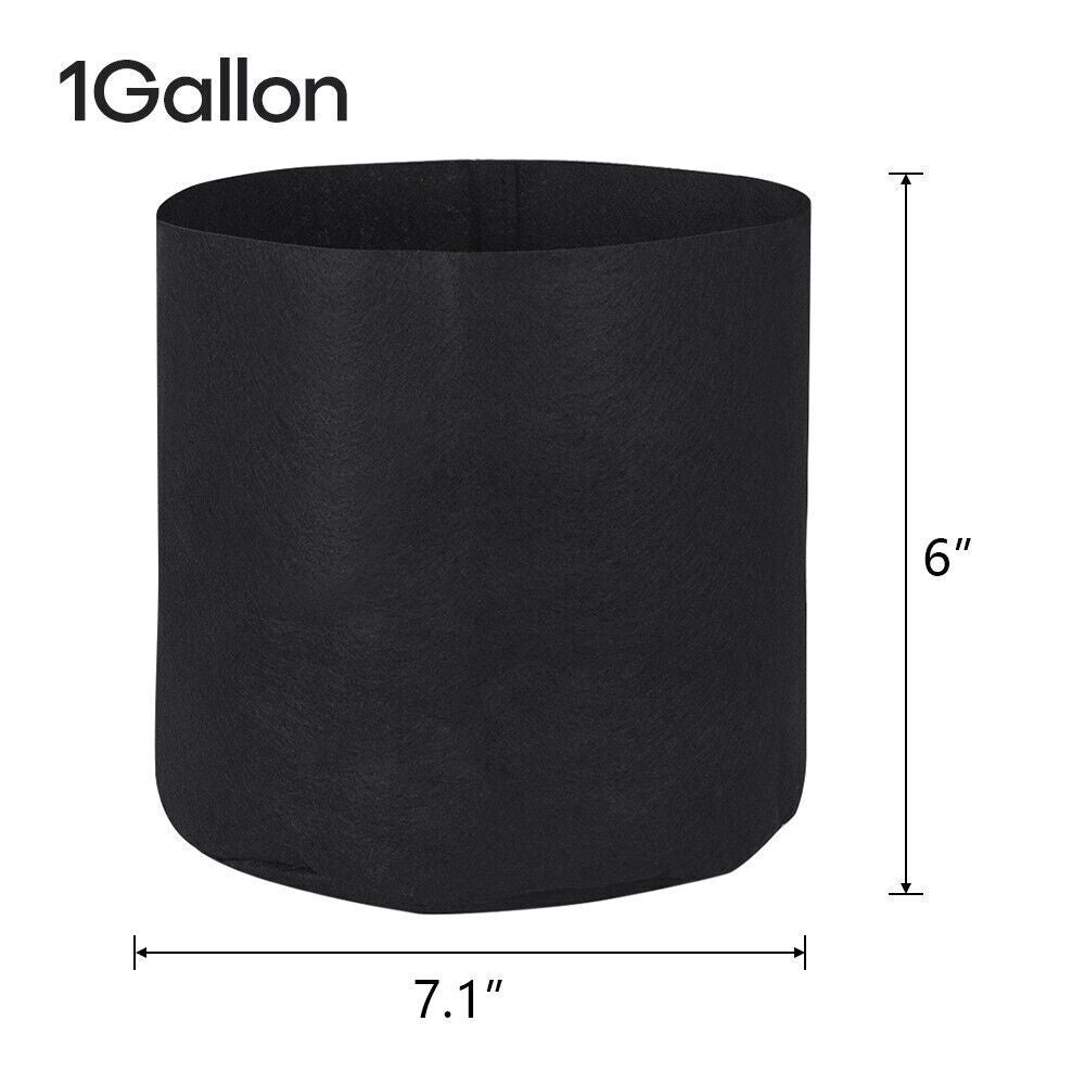 Plant Grow Bags | 5/10pcs 1-30 Gallon Thickened Nonwoven Fabric Pots | Durable & Breathable Containers for Gardening, Vegetables & Flowers