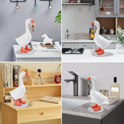 Magnetic Goose Key Holder Cute Home Decor Kawaii Room Office Table Desk Aestheti