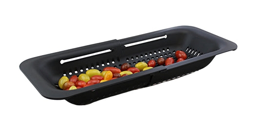 Over the Sink Extendable Colander Collapsible Plastic Fruit Vegetable Pasta