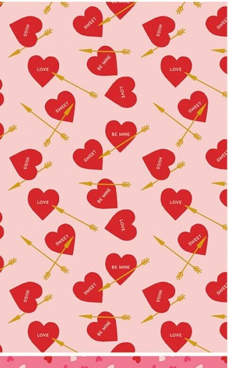 Sweetheart Valentine Quilt Fabric by My Mind’s Eye for Riley Blake - 43” Wide, 1-Yard Continuous Cuts, Perfect for Sewing, Crafts & DIY Projects