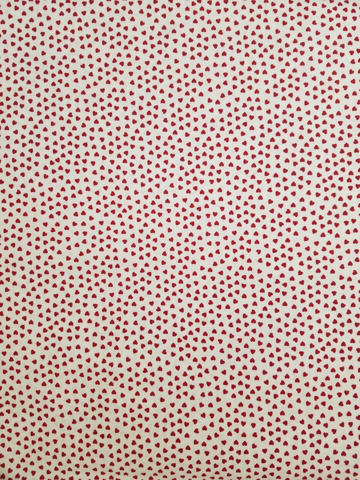 VTG Valentine Heart Fabric FQ Bundle of 6 – Perfect for Valentine's Day Crafts, Quilts, and Sewing Projects, Red & White Heart Patterns & Dots