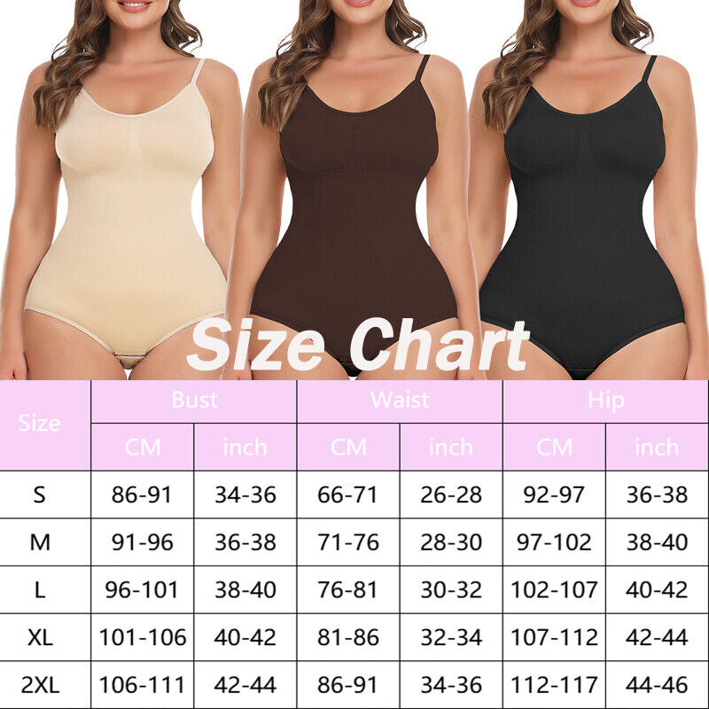 Thong Shapewear Bodysuit for Women | Tummy Control Snatched Seamless Full Body Shaper | Instant Waist Slim Curve Enhancing for Dresses & Everyday Use