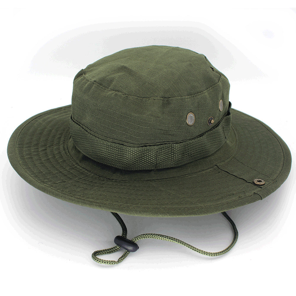 Boonie Bucket Hats Outdoor Fishing Hunting Wide Brim Mesh Camo Safari Sun Cap